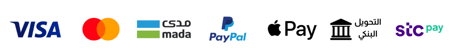 طرق الدفع المتاحة